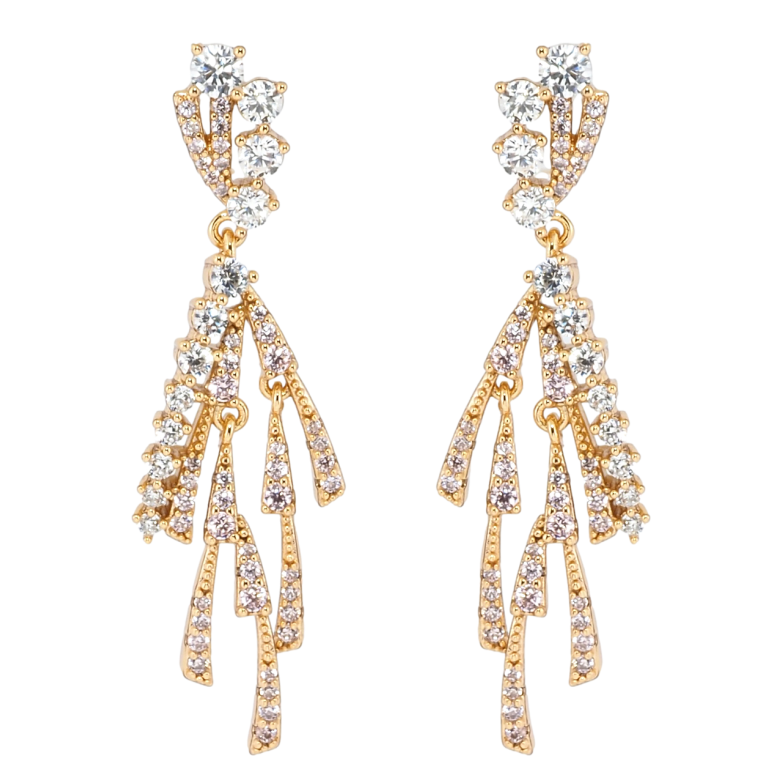 Серьги Xuping Позолота 18K пусеты Декоративные подвески с цирконием фото №1 Серьги Xuping Позолота 18K пусеты Декоративные подвески с цирконием фото №1