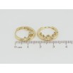 Сережки Xuping Позолота 14K колечка Кільця з бічним візерунком цирконієм фото №2