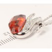 Кулон Xuping цвет Родий с кристаллами Swarovski на цепочке Лебедь Вставка Красный Кристалл длина 38,5-43,5см фото №4 Кулон Xuping цвет Родий с кристаллами Swarovski на цепочке Лебедь Вставка Красный Кристалл длина 38,5-43,5см фото №4