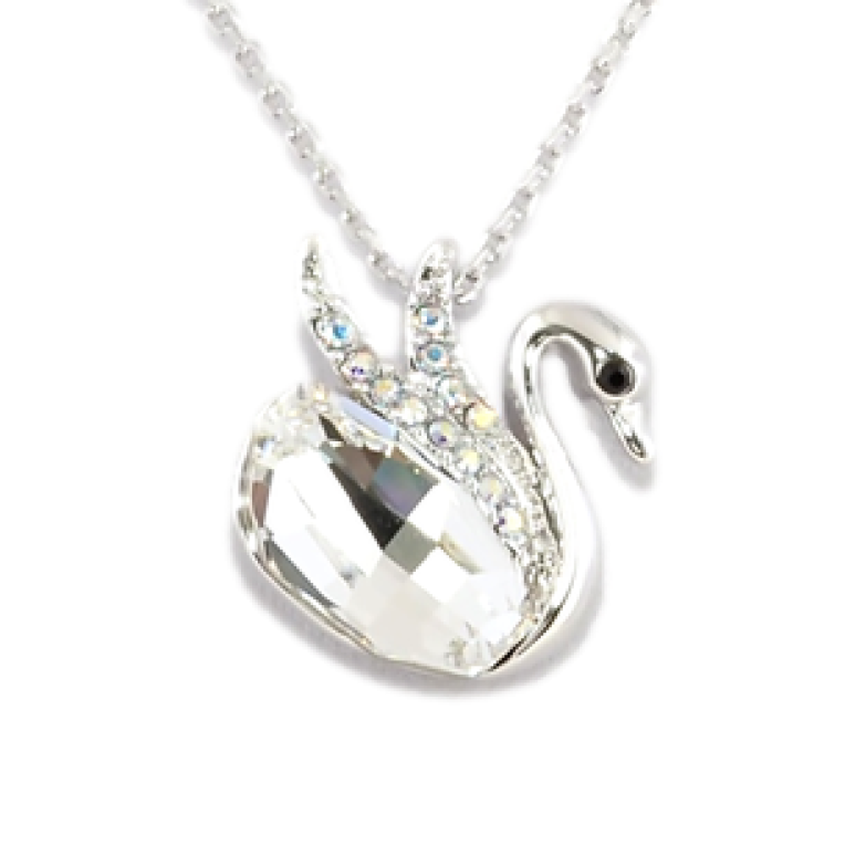 Кулон Xuping колір Родій із кристалами Swarovski на ланцюжку Лебідь Вставка Прозорий Кристал довжина 38,5-43,5см фото №6 Кулон Xuping колір Родій із кристалами Swarovski на ланцюжку Лебідь Вставка Прозорий Кристал довжина 38,5-43,5см фото №6