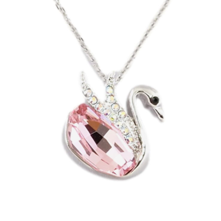 Кулон Xuping цвет Родий с кристаллами Swarovski на цепочке Лебедь Вставка Розовый Кристалл длина 38,5-43,5см фото №11 Кулон Xuping цвет Родий с кристаллами Swarovski на цепочке Лебедь Вставка Розовый Кристалл длина 38,5-43,5см фото №11