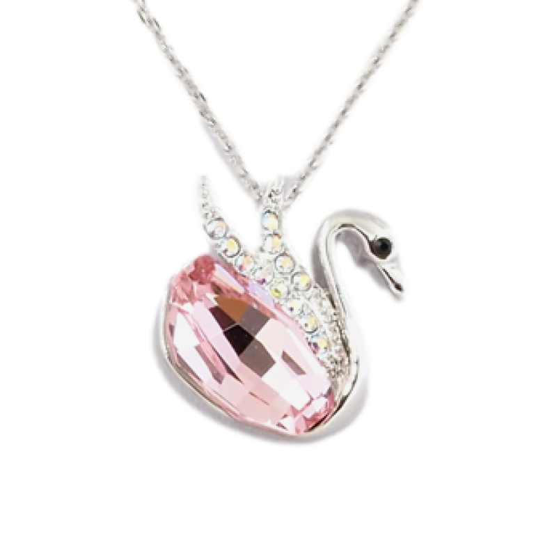 Кулон Xuping колір Родій із кристалами Swarovski на ланцюжку Лебідь Вставка Рожевий Кристал довжина 38,5-43,5см фото №20 Кулон Xuping колір Родій із кристалами Swarovski на ланцюжку Лебідь Вставка Рожевий Кристал довжина 38,5-43,5см фото №20