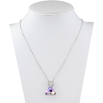 Кулон Xuping цвет Родий с кристаллами Swarovski на цепочке Сердечко и Треугольный Кристалл длина 40-45см фото №2 Кулон Xuping цвет Родий с кристаллами Swarovski на цепочке Сердечко и Треугольный Кристалл длина 40-45см фото №2