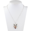 Кулон Xuping колір Родій із кристалами Swarovski на ланцюжку Сова Різнокольорові Кристали довжина 39-44см х 1,5мм фото №2 Кулон Xuping колір Родій із кристалами Swarovski на ланцюжку Сова Різнокольорові Кристали довжина 39-44см х 1,5мм фото №2