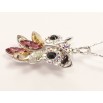 Кулон Xuping колір Родій із кристалами Swarovski на ланцюжку Сова Різнокольорові Кристали довжина 39-44см х 1,5мм фото №4 Кулон Xuping колір Родій із кристалами Swarovski на ланцюжку Сова Різнокольорові Кристали довжина 39-44см х 1,5мм фото №4