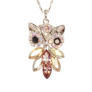 Кулон Xuping колір Родій із кристалами Swarovski на ланцюжку Сова Різнокольорові Кристали довжина 39-44см х 1,5мм фото №7 Кулон Xuping колір Родій із кристалами Swarovski на ланцюжку Сова Різнокольорові Кристали довжина 39-44см х 1,5мм фото №7