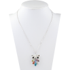 Кулон Xuping колір Родій із кристалами Swarovski на ланцюжку Сова Яскраві Різнокольорові Кристали довжина 38,5-44см х фото №2 Кулон Xuping колір Родій із кристалами Swarovski на ланцюжку Сова Яскраві Різнокольорові Кристали довжина 38,5-44см х фото №2