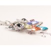 Кулон Xuping колір Родій із кристалами Swarovski на ланцюжку Сова Яскраві Різнокольорові Кристали довжина 38,5-44см х фото №4 Кулон Xuping колір Родій із кристалами Swarovski на ланцюжку Сова Яскраві Різнокольорові Кристали довжина 38,5-44см х фото №4