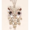 Кулон Xuping колір Родій із кристалами Swarovski на ланцюжку Сова довжина 38-43см х 1,5мм фото №3 Кулон Xuping колір Родій із кристалами Swarovski на ланцюжку Сова довжина 38-43см х 1,5мм фото №3