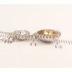 Кулон Xuping колір Родій із кристалами Swarovski на ланцюжку Кристали Коло і Крапля Колір Topaz довжина 42,5-47,5см фото №4 Кулон Xuping колір Родій із кристалами Swarovski на ланцюжку Кристали Коло і Крапля Колір Topaz довжина 42,5-47,5см фото №4