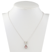 Кулон Xuping колір Родій з кристалами Swarovski на ланцюжку Кристали Коло і Крапля Колір Light Amethyst довжина 40-45см фото №2 Кулон Xuping колір Родій з кристалами Swarovski на ланцюжку Кристали Коло і Крапля Колір Light Amethyst довжина 40-45см фото №2