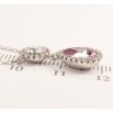 Кулон Xuping колір Родій з кристалами Swarovski на ланцюжку Кристали Коло і Крапля Колір Light Amethyst довжина 40-45см фото №4 Кулон Xuping колір Родій з кристалами Swarovski на ланцюжку Кристали Коло і Крапля Колір Light Amethyst довжина 40-45см фото №4