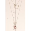 Кулон Xuping колір Родій з кристалами Swarovski на ланцюжку Кристали Коло і Крапля Колір Light Amethyst довжина 40-45см фото №5 Кулон Xuping колір Родій з кристалами Swarovski на ланцюжку Кристали Коло і Крапля Колір Light Amethyst довжина 40-45см фото №5