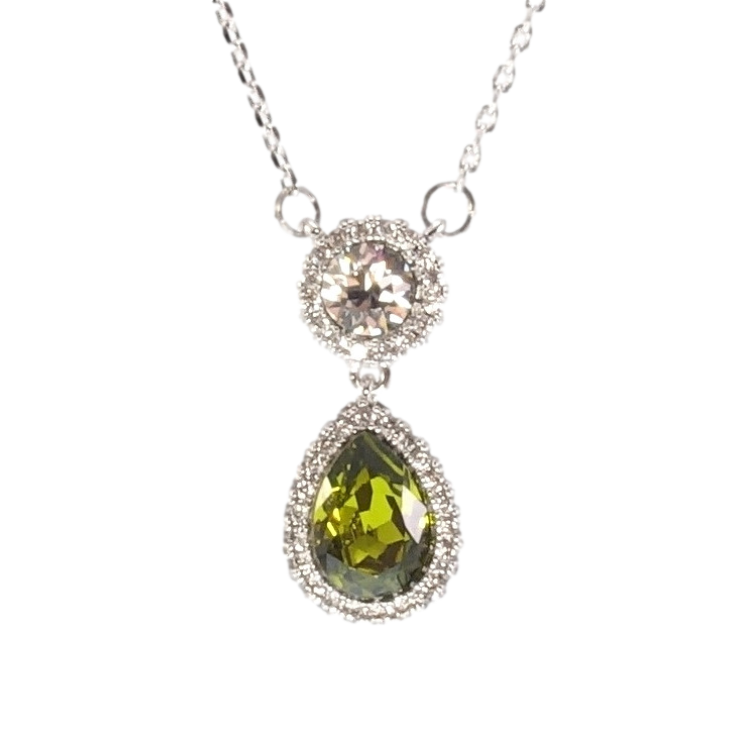 Кулон Xuping цвет Родий с кристаллами Swarovski на цепочке Кристаллы Круг и Зеленая Капля длина 43-48см фото №17 Кулон Xuping цвет Родий с кристаллами Swarovski на цепочке Кристаллы Круг и Зеленая Капля длина 43-48см фото №17