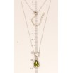 Кулон Xuping цвет Родий с кристаллами Swarovski на цепочке Кристаллы Круг и Зеленая Капля длина 43-48см фото №5 Кулон Xuping цвет Родий с кристаллами Swarovski на цепочке Кристаллы Круг и Зеленая Капля длина 43-48см фото №5