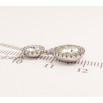 Кулон Xuping цвет Родий с кристаллами Swarovski на цепочке Кристаллы Круг и Капля с кристаллами длина фото №4