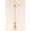 Кулон Xuping цвет Родий с кристаллами Swarovski на цепочке Кристаллы Круг и Капля с кристаллами длина фото №5