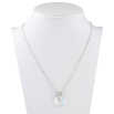 Кулон Xuping колір Родій із кристалами Swarovski на ланцюжку Серця Кристал і Райдужне Коло довжина 40-45см фото №2