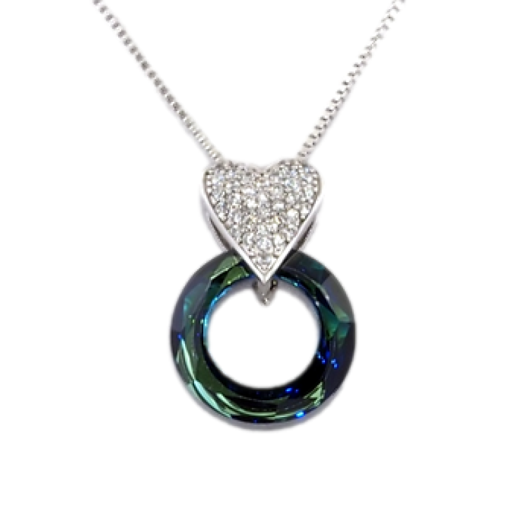 Кулон Xuping колір Родій із кристалами Swarovski на ланцюжку Сердечки Кришталеве коло довжина 40-45см фото №20 Кулон Xuping колір Родій із кристалами Swarovski на ланцюжку Сердечки Кришталеве коло довжина 40-45см фото №20