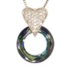 Кулон Xuping колір Родій із кристалами Swarovski на ланцюжку Сердечки Кришталеве коло довжина 40-45см фото №3 Кулон Xuping колір Родій із кристалами Swarovski на ланцюжку Сердечки Кришталеве коло довжина 40-45см фото №3