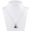 Кулон Xuping цвет Родий с кристаллами Swarovski на цепочке Сердечко Кристалл и Треугольный Кристалл длина фото №2 Кулон Xuping цвет Родий с кристаллами Swarovski на цепочке Сердечко Кристалл и Треугольный Кристалл длина фото №2