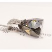 Кулон Xuping цвет Родий с кристаллами Swarovski на цепочке Сердечко Кристалл и Треугольный Кристалл длина фото №4 Кулон Xuping цвет Родий с кристаллами Swarovski на цепочке Сердечко Кристалл и Треугольный Кристалл длина фото №4