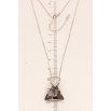 Кулон Xuping цвет Родий с кристаллами Swarovski на цепочке Сердечко Кристалл и Треугольный Кристалл длина фото №5 Кулон Xuping цвет Родий с кристаллами Swarovski на цепочке Сердечко Кристалл и Треугольный Кристалл длина фото №5