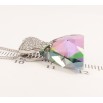 Кулон Xuping цвет Родий с кристаллами Swarovski на цепочке Сердечко Кристалл и Треугольный Кристалл длина фото №4 Кулон Xuping цвет Родий с кристаллами Swarovski на цепочке Сердечко Кристалл и Треугольный Кристалл длина фото №4