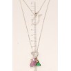 Кулон Xuping цвет Родий с кристаллами Swarovski на цепочке Сердечко Кристалл и Треугольный Кристалл длина фото №5 Кулон Xuping цвет Родий с кристаллами Swarovski на цепочке Сердечко Кристалл и Треугольный Кристалл длина фото №5