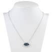Кулон Xuping колір Родій із кристалами Swarovski на ланцюжку Ніжні Уста довжина 38-43 см фото №2