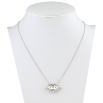 Кулон Xuping цвет Родий с кристаллами Swarovski на цепочке Нежные Уста длина 39-44 см фото №2