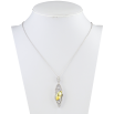 Кулон Xuping цвет Родий с кристаллами Swarovski на цепочке Изящный Узор с Кристаллом Цвет Citrine длина фото №2 Кулон Xuping цвет Родий с кристаллами Swarovski на цепочке Изящный Узор с Кристаллом Цвет Citrine длина фото №2