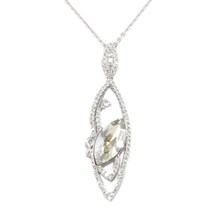 Кулон Xuping цвет Родий с кристаллами Swarovski на цепочке Изящный Узор с Кристаллом длина 40-45см фото №22 Кулон Xuping цвет Родий с кристаллами Swarovski на цепочке Изящный Узор с Кристаллом длина 40-45см фото №22