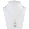Кулон Xuping колір Родій із кристалами Swarovski на ланцюжку Витончений Візерунок з Кристалом довжина 40-45см фото №2 Кулон Xuping колір Родій із кристалами Swarovski на ланцюжку Витончений Візерунок з Кристалом довжина 40-45см фото №2