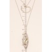 Кулон Xuping колір Родій із кристалами Swarovski на ланцюжку Витончений Візерунок з Кристалом довжина 40-45см фото №4 Кулон Xuping колір Родій із кристалами Swarovski на ланцюжку Витончений Візерунок з Кристалом довжина 40-45см фото №4