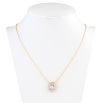 Подвеска Xuping 18K с кристаллами Swarovski на цепочке Кристалл Light Amethyst в рамке дл.43-49см фото №2 Подвеска Xuping 18K с кристаллами Swarovski на цепочке Кристалл Light Amethyst в рамке дл.43-49см фото №2