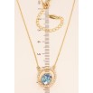Подвеска Xuping 18K с кристаллами Swarovski на цепочке Кристалл Aquamarine в овальной рамке 43-48см фото №4 Подвеска Xuping 18K с кристаллами Swarovski на цепочке Кристалл Aquamarine в овальной рамке 43-48см фото №4