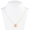 Підвіска Xuping 18K з кристалами Swarovski на ланцюжку Кристал Rose в овальній рамці дл.43-48см фото №2 Підвіска Xuping 18K з кристалами Swarovski на ланцюжку Кристал Rose в овальній рамці дл.43-48см фото №2