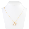 Кулон Xuping 18K с кристаллами Swarovski на цепочке Ленточный бантик с кристаллом риволи дл.40-45см х 1мм фото №2 Кулон Xuping 18K с кристаллами Swarovski на цепочке Ленточный бантик с кристаллом риволи дл.40-45см х 1мм фото №2