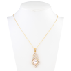 Кулон Xuping цвет+цвет Родий с кристаллами Swarovski на цепочке Кристалл Light Rose форма лимон дл.40-45см фото №2 Кулон Xuping цвет+цвет Родий с кристаллами Swarovski на цепочке Кристалл Light Rose форма лимон дл.40-45см фото №2