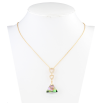 Кулон Xuping колір 18K з кр-ми Swarovski на ланцюжку Кристал Vitrail Light з трикутниками довжина 39-44см фото №2