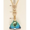 Кулон Xuping колір 18K з кр-ми Swarovski на ланцюжку Кристал Capri Blue з трикутниками довжина 39-44см фото №4 Кулон Xuping колір 18K з кр-ми Swarovski на ланцюжку Кристал Capri Blue з трикутниками довжина 39-44см фото №4