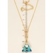 Кулон Xuping колір 18K з кр-ми Swarovski на ланцюжку Кристал Capri Blue з трикутниками довжина 39-44см фото №6 Кулон Xuping колір 18K з кр-ми Swarovski на ланцюжку Кристал Capri Blue з трикутниками довжина 39-44см фото №6