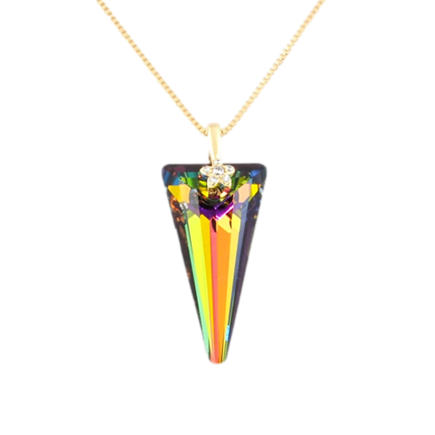 Кулон Xuping цвет 18K с кр-ми Swarovski на цепочке Кристалл Vitrail Medium с цветочком длина 40-45см фото №1 Кулон Xuping цвет 18K с кр-ми Swarovski на цепочке Кристалл Vitrail Medium с цветочком длина 40-45см фото №1