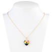 Кулон Xuping колір 18K з кр-ми Swarovski на ланцюжку Кристальне серце Vitrail Medium довжина 38,5-43,5см фото №2 Кулон Xuping колір 18K з кр-ми Swarovski на ланцюжку Кристальне серце Vitrail Medium довжина 38,5-43,5см фото №2