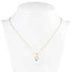 Кулон Xuping цвет 18K с кр-ми Swarovski на цепочке Кристальное сердце Shimmer длина 39-44см фото №2 Кулон Xuping цвет 18K с кр-ми Swarovski на цепочке Кристальное сердце Shimmer длина 39-44см фото №2