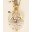 Кулон Xuping цвет 18K с кр-ми Swarovski на цепочке Кристальное сердце Shimmer длина 39-44см фото №3 Кулон Xuping цвет 18K с кр-ми Swarovski на цепочке Кристальное сердце Shimmer длина 39-44см фото №3