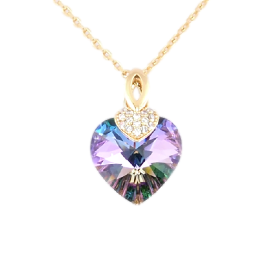 Кулон Xuping колір 18K з кр-ми Swarovski на ланцюжку Кристальне серце Paradise Shine довжина 39-43,5см фото №1 Кулон Xuping колір 18K з кр-ми Swarovski на ланцюжку Кристальне серце Paradise Shine довжина 39-43,5см фото №1