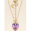 Кулон Xuping цвет 18K с кр-ми Swarovski на цепочке Кристальное сердце Heliotrope длина 40-45см фото №5 Кулон Xuping цвет 18K с кр-ми Swarovski на цепочке Кристальное сердце Heliotrope длина 40-45см фото №5