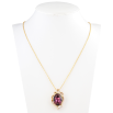 Кулон Xuping 18K с кристаллами Swarovski на цепочке Овальный кристалл Amethyst в фигурном обрамлении дл.46см фото №2 Кулон Xuping 18K с кристаллами Swarovski на цепочке Овальный кристалл Amethyst в фигурном обрамлении дл.46см фото №2